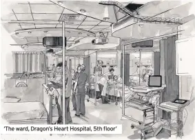  ??  ?? ‘The ward, Dragon’s Heart Hospital, 5th floor’