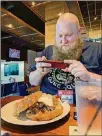  ?? CONTRIBUTE­D ?? Jared Ream, pictured before his 190-pound weight loss, was motivated by his love for roller coasters and desire to ride Kings Island’s newest addition, Orion.