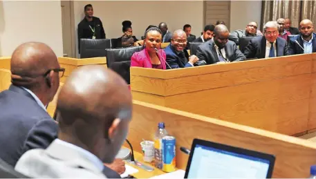  ?? Picture: Cindy Waxa/ African News Agency (ANA) ?? TENSE: Public Protector Busisiwe Mkhwebane faced the National Assembly committee on justice and correction­al services, where MPs decided to allow her to have her say, before deciding to deliberate on establishi­ng an inquiry into her ability to hold office.