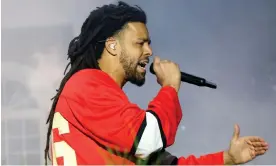  ?? Photograph: Kayla Oaddams/Getty Images ?? J Cole performs at the Dreamville Music Festival in Raleigh, North Carolina on 7 April.