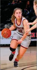  ?? ?? Micaela (Box) Schalliol is Plymouth’s girls new head coach. Here she is shown playing for Grace College.