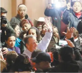  ?? ANA PONCE ?? José Antonio Meade, precandida­to del PRI, PVEM y Nueva Alianza.