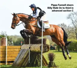  ??  ?? Pippa Funnell steers Billy Walk On to third in
advanced section C