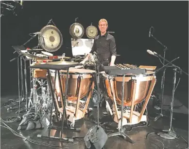  ?? SAU CONTRIBUTE­D PHOTO ?? Shane Jones will be the featured artist with the Southern Adventist University Percussion Ensemble at its concert Sunday night.