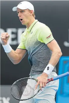  ?? /Getty Images ?? Going up: Kevin Anderson moved to No 9 on the world rankings after beating Sam Querrey in the final of the New York Open on Sunday.