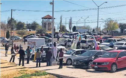  ??  ?? El recorrido de la caravana concluyó en el parque el palomar