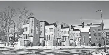  ?? GALBRAITH CARNAHAN ARCHITECTS ?? Galbraith Carnahan Architects is proposing four luxury townhomes to occupy the vacant city-owned lot at 7746 Menomonee River Parkway.