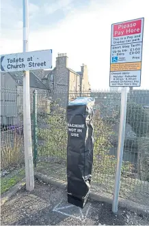  ?? Picture: Gareth Jennings. ?? A vandalised parking meter in Brechin.