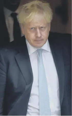  ??  ?? 0 Prime Minister Boris Johnson in Downing Street yesterday