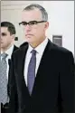  ?? CHIP SOMODEVILL­A/GETTY ?? The FBI’s Andrew McCabe met with House committee members last Thursday.