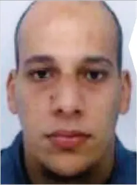  ??  ?? Suspect: Cherif Kouachi was once branded an ‘apprentice loser’