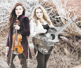  ?? CONTRIBUTE­D ?? Celtic sister duo Cassie and Maggie, who have roots in Antigonish, will be featured in the second season of Songs and Stories. The Bell TV series is being filmed in Antigonish this week.