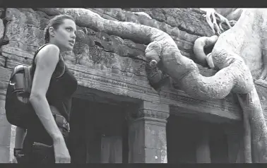  ?? ?? ANGELINA Jolie's "Tomb Raider" helped place Angkor Wat into the tourism map (Photo: Paramount Pictures)