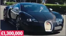  ??  ?? Thrill: The Bugatti Veyron can reach speeds of 250mph £1,300,000