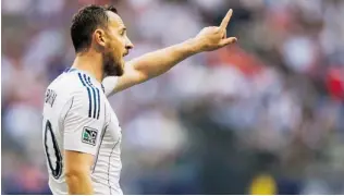  ?? GERRY KAHRMANN/ PNG FILES ?? Vancouver Whitecaps centre back Andy O’Brien will be keeping a close eye on Galaxy striker Robbie Keane, with whom he has previously played on a Republic of Ireland team.