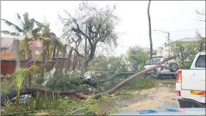  ?? ?? The damage caused by Tropical Cyclone Freddy in Mozambique.