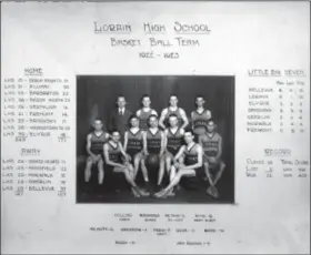  ?? COURTESY LORAIN ATHLETICS ?? The 1922-23 Lorain High School basketball team claimed the first ever Ohio High School Athletic Associatio­n state title.