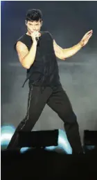  ?? CORTESÍA ONE ?? En agosto del 2017, Ricky Martin dio su último concierto en Costa Rica. Esa noche se presentó en Pedregal.