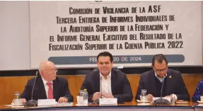  ?? ?? l Tercera Entrega del Informe de Resultados de la Fiscalizac­ión Superior de la Cuemta Pública 2022.