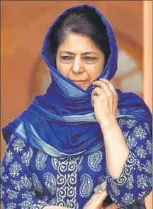  ??  ?? The social media is abuzz with posts against Mehbooba and her government. Every speech she delivers is also ripped apart by netizens. HT FILE