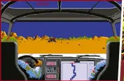  ??  ?? » [Amiga] Paris Dakar 1990 was a licensed first-person racer published under Coktel’s gaming label Tomahawk.