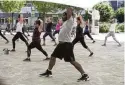  ?? CONTRIBUTE­D ?? Zumba in the Park is one of the many free fitness options offered at RiverScape MetroPark.