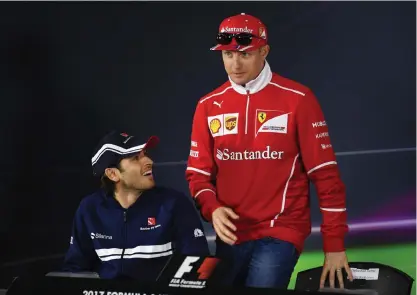  ?? FOTO: LEHTIKUVA/GREG BAKER ?? Kimi Räikkönen tycker att säsongen har förlöpt bra.■