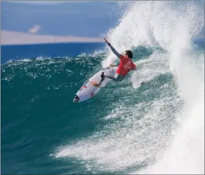  ??  ?? ON A ROLL: Jordy Smith is one of three South Africans in the Corona Open J-Bay which runs next week at the iconic Eastern Cape pointbreak.