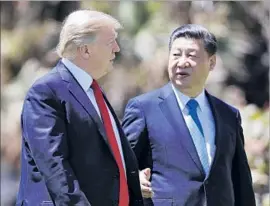  ?? Alex Brandon Associated Press ?? IN HIS CALL to President Trump, Chinese leader Xi Jinping expressed hope that all sides would avoid intensifyi­ng the situation on the Korean peninsula.