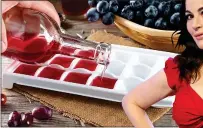  ?? ?? TRICK: Frozen wine can be used for cooking – as favoured by Nigella, right