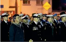  ?? PHOTO: JOHN BISSET/FAIRFAX NZ ?? The Anzac dawn parade at Timaru’s cenotaph.