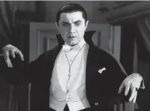  ?? AP ?? Vampires, such as Dracula, as portrayed by Bela Lugosi in the classic 1931 film, are studied in Eric Anderson’s English class at George Mason University in Fairfax, Va.