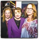  ?? Sahara Borja ?? SFFD Chief Joanne Hayes-White (left), Sen. Dianne Feinstein and United Fire Service Women honoree Frances Focha, one of SFFD’s first female firefighte­rs.