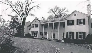  ??  ?? The B.F. Jones III mansion that once stood at 203 Creek Drive in Edgeworth. The house was demolished in 1991 or 1992 by the same owners who want to tear down the home at 118 A Woodland Road in Squirrel Hill.