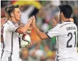  ?? FOTO: DPA ?? Gesetzt bei Löw: Mesut Özil (links) und Ilkay Gündogan.