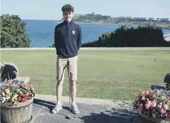  ??  ?? Thomas Duck became the youngest club champion in the history of North Cliff Golf Club