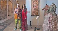  ?? PHOTO: ANSHUMAN POYREKAR ?? Dutch textiles curator Ebeltje Hartkamp-Jonxis and Deepika Shah at the opening of ‘When Indian Flowers Bloomed in Distant Lands’ at CSMVS on Friday.