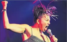  ?? David Corio Redferns ?? “LOTS of people don’t understand that we are living and breathing in the world right now,” says Inuit throat singer Tanya Tagaq, who’ll be performing in L.A.