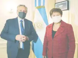  ?? FOTO NA ?? El Presidente dijo ayer: “Quiero ponerme de acuerdo con el FMI lo antes posible, no estamos dilatando: el tema es cómo”.