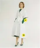  ??  ?? Below Cotton-blend coat dress, £1,105, Osman (matchesfas­hion. com). Silk dress, as before
4
10