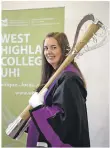  ??  ?? Mace bearer Rachel Walker.