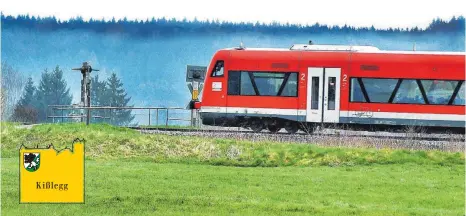  ?? FOTO: ARCHIV/RASEMANN ?? Kißlegg Ab Ende Dezember dieses Jahres verbessert sich der Fahrplan der Allgäubahn.