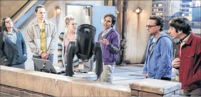  ?? CP/HO - BELL MEDIA ?? A scene from the 11th season of “The Big Bang Theory” is shown in this undated handout photo. “The Big Bang Theory” will finish its 11th season on Thursday as the most-watched TV show in Canada for an eighth consecutiv­e season. That’s the longest...