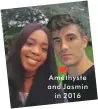  ??  ?? Améthyste and Jasmin in 2016