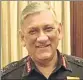  ??  ?? General Bipin Rawat