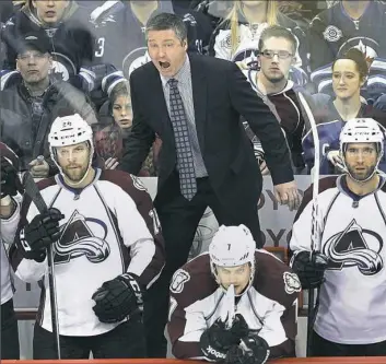  ?? John Woods/Canadian Press via Associated Press ?? Colorado Avalanche head coach Patrick Roy announced his resignatio­n from that post Thursday through a public relations agency.