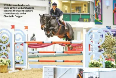  ??  ?? With his own trademark style, Linton De La Chapelle clinches the talent seekers championsh­ip under Chantelle Duggan