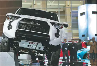  ?? SCOTT OLSON / BLOOMBERG ?? Toyota introduces the 4Runner TRD Pro at the Chicago Auto Show on February 8, 2018 in Chicago, Illinois.