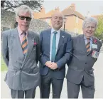  ?? ?? Andrew with Major Douglas McCully and Major Barry Lane MBE