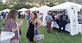  ??  ?? First ever wine festival was held over the weekend in Victoria Falls